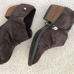 Brown Suede Dr Scholls Boots